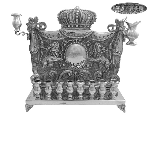 Sterling Silver Menorah London 1914